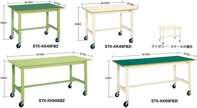 サカエ 軽量作業台(KK/耐荷重150kg/抗菌・抗ウイルスポリエステル天板