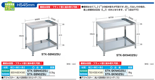 ステンレスワゴン/ワゴン 台車屋A2K