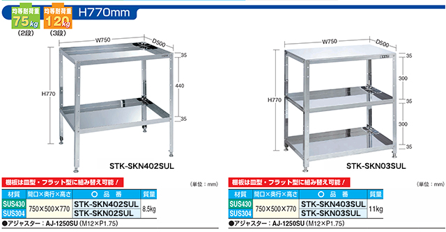 ステンレスワゴン/ワゴン 台車屋A2K