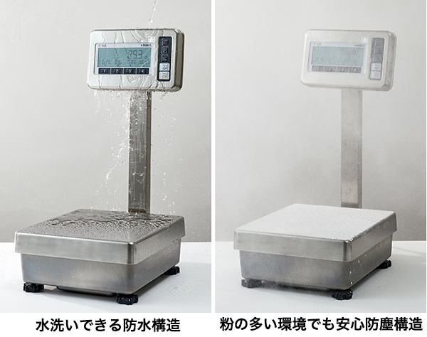 専門店では 直送 AD HW-200KCP 防水防塵デジタル台はかり プリンタ内蔵 ひょう量=220kg 最小表示=0.02kg
